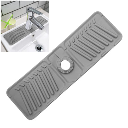 Silicone Faucet Splash Pad Multipurpose Toilet Soap Storage Faucet Mat for Rapid Drainage Kitchen Foldable Drainage Mat