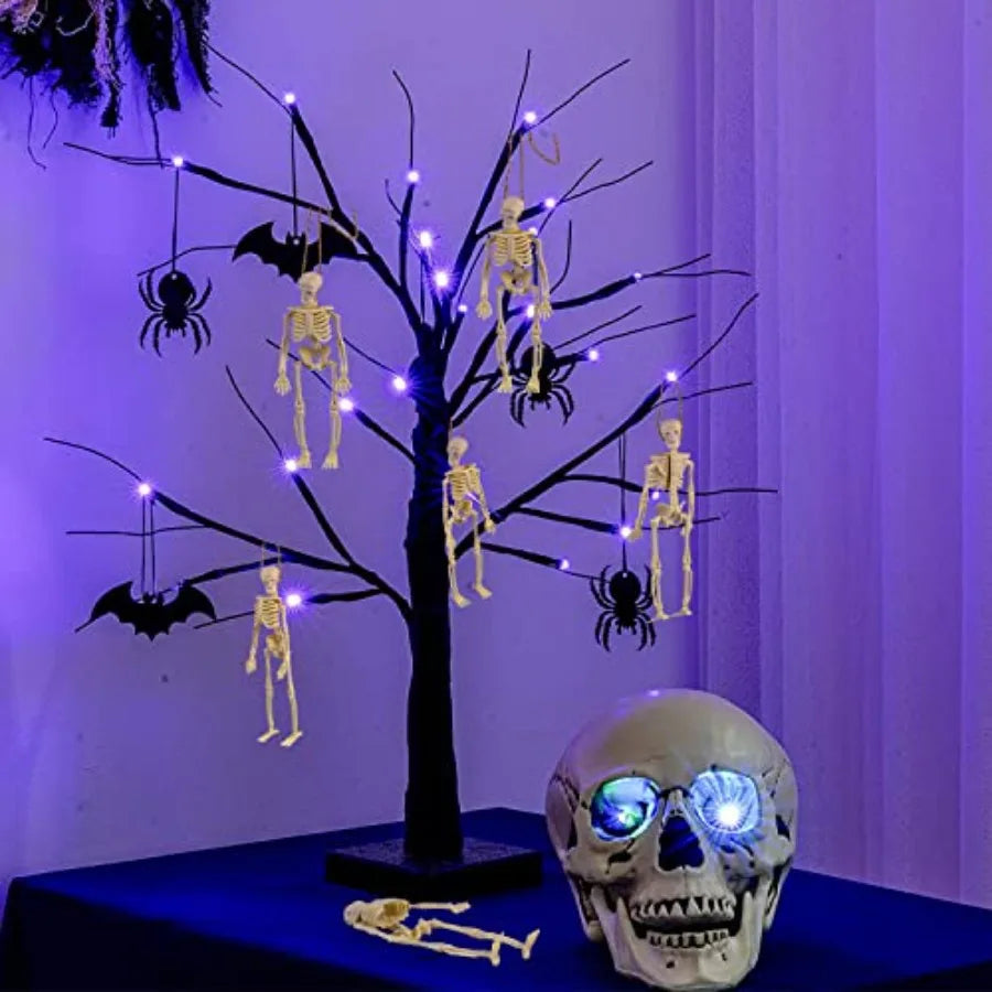 eletons for Halloween Decor 6 Piece Mini Seleton Figurines 6 Small eleton Halloween tion for Haunted Hoe Accessories Party Fav