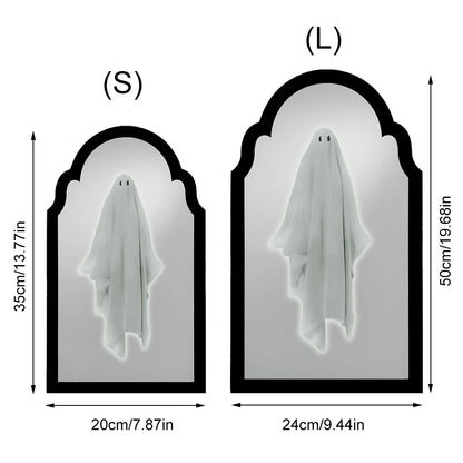 NEW Ghost Mirror Halloween Decorations Night Light Spooky Apparition Halloween Hologram Ghost Mirror Prank Halloween Party Decor