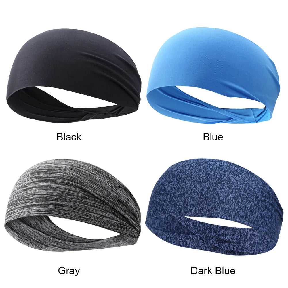 1-6Pcs Ultra-Thin Sports Sweatband Breathable Absorbent Headband Sweat Hair Head Band Soft Smooth Outdoor Sport Yoga Headband