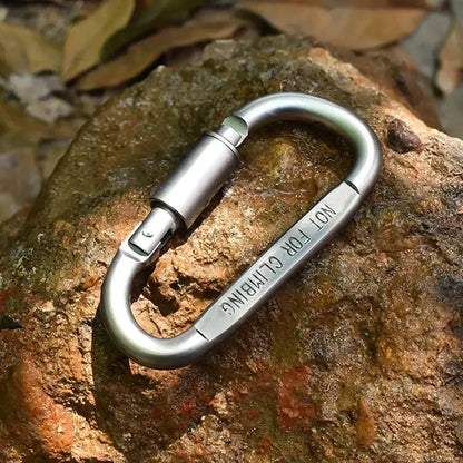 4-6PCS Carabiner Set For Key Camping EDC Outdoor Keychain Clip Alloy Aluminum Tactical Hook