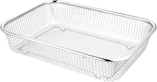 Versatile Kitchen Helper: 1pc Thickened Stainless Steel Drain Basket Strainer Bowl Fruit Vegetable Basket Kitchen Must-have