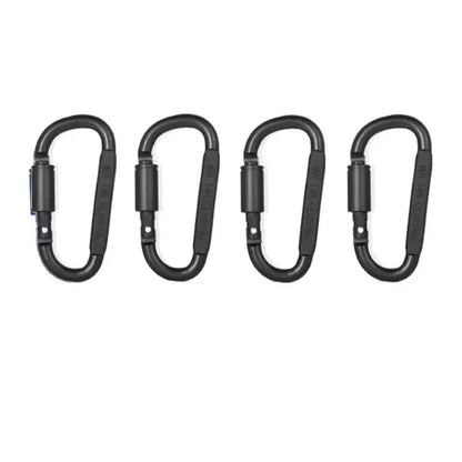 4-6PCS Carabiner Set For Key Camping EDC Outdoor Keychain Clip Alloy Aluminum Tactical Hook