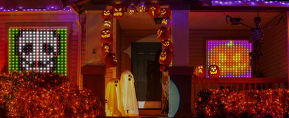 MIMI RGB Curtain Lights 400LEDs,Smart LED Curtain Light,IP65 Waterproof,Smart LED Wall Lights with APP&Remote