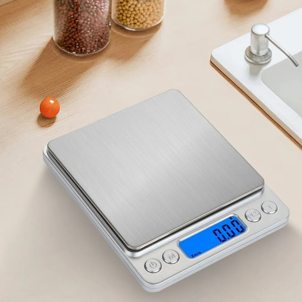 2kg/3kg/500g Small Digital Food Scale Accurate Weighting Multifunction Kitchen Scale Jewelry Lab Carat Powder Scale for Home Use