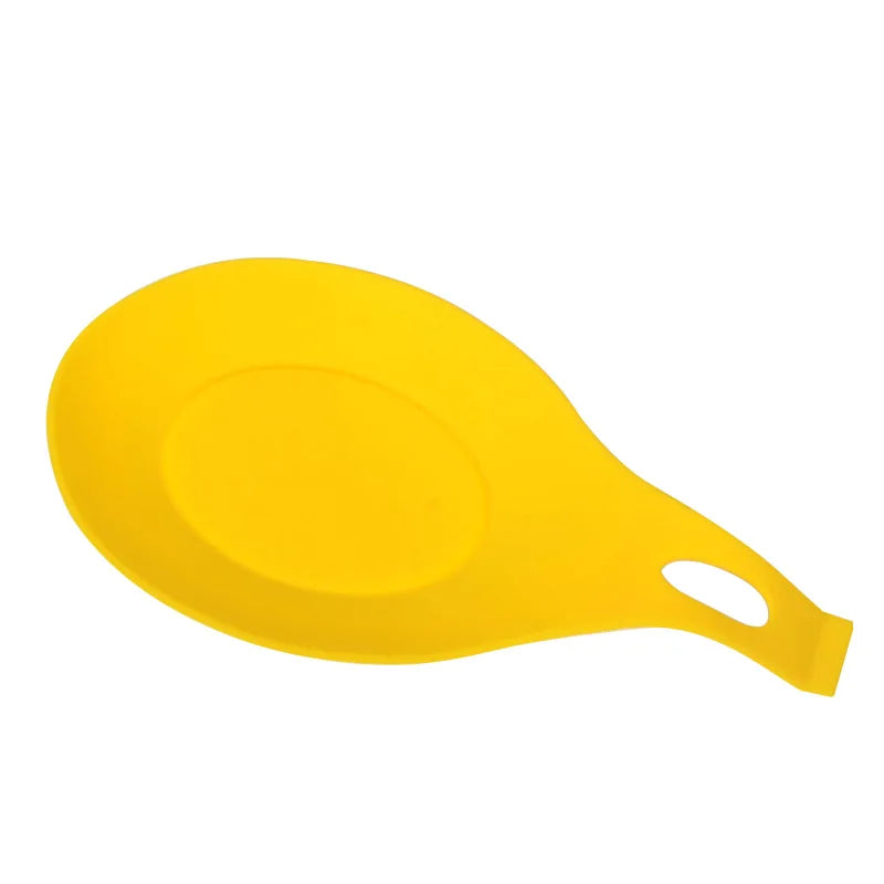 1PC Food Grade Silicone Spoon Mat Heat Resistant Placemat Tray Kitchen Tool