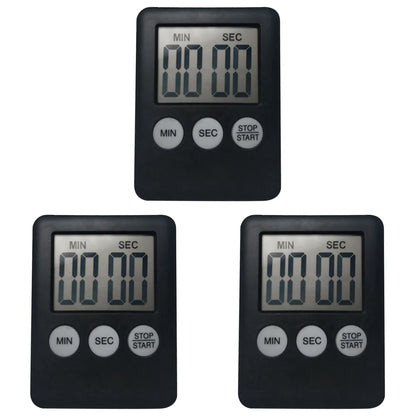 10-1PC Mini Electronic Timer Stopwatch LCD Display for Sports Exercise Baking Cooking Digital Timer Multi-Function Kitchen Timer
