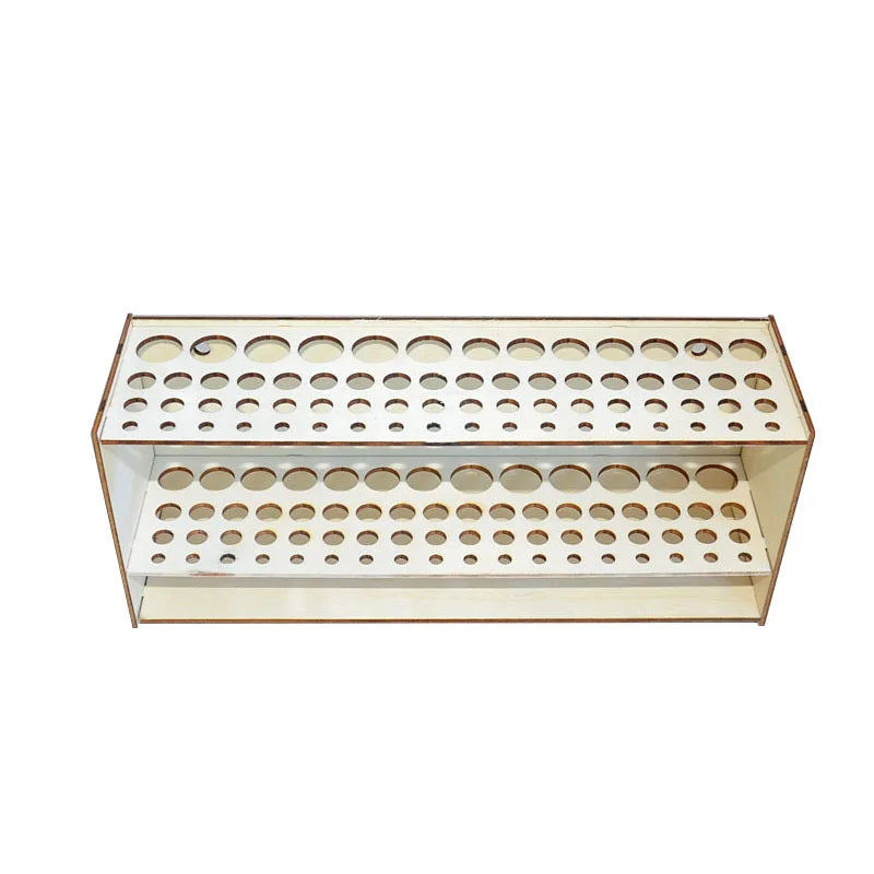 67-Slot Brush Holder Double-layer Durable Artist Desk Organizer Pencil Paint Brushes Storage Art Craft
