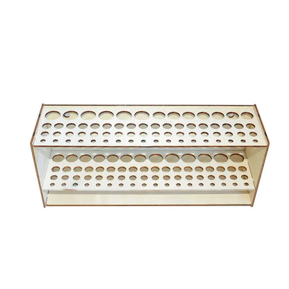 67-Slot Brush Holder Double-layer Durable Artist Desk Organizer Pencil Paint Brushes Storage Art Craft