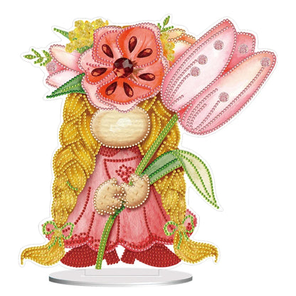 Special Shape Table Top Diamond Painting Ornament Kits Cute Gnome Diamond Painting Desktop Decorations Bedroom Table Decoration