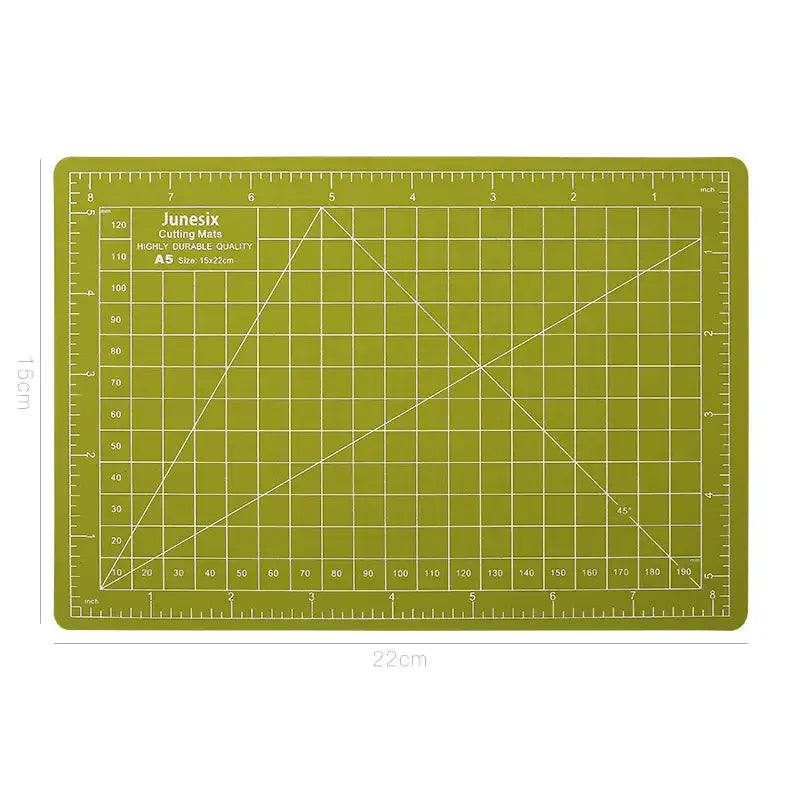 A5 Self-Healing Cutting Mat Rotary Cutter for Crafts Fabrics Sewing Scrapbooking