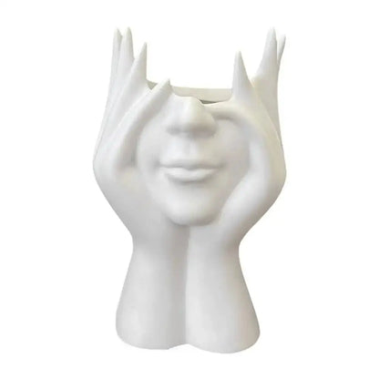 1 OR 2PCS Abstract Human Face Art Styling Office Supplies Desktop Multifunctional Storage Pen Holder Makeup Brush Holder Decoration