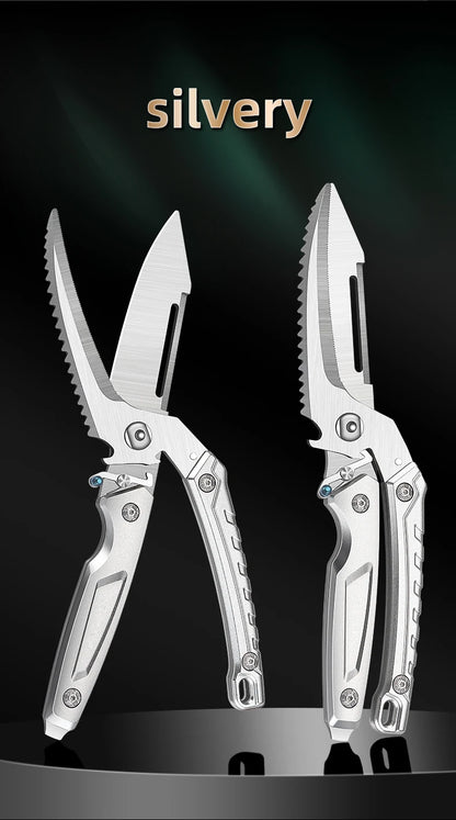 Heavy Duty Poultry Shears - A Must Have Kitchen Shears for Chicken and Meat Cutting - Stainless Food Kitchen Scissors