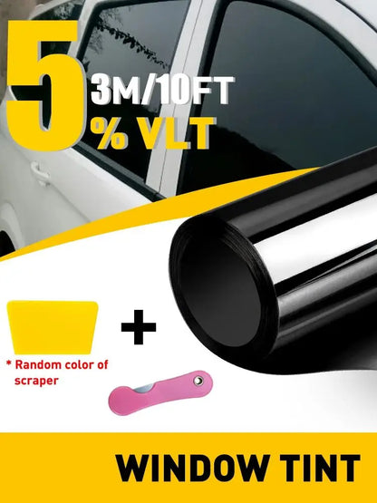 1 Roll 50cmx300cm Car Window Privacy Tint Film Auto Vinyl Anti Look Glass Sticker 1/5/15/20/25/35/50/70 Percent VLT Solar UV