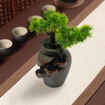 Mini Waterfall Tabletop Fountain, Indoor Relaxation Water Feature, Tabletop Fountains for Home Decoration