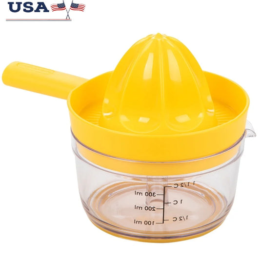 Countertop Citrus Juicer Twist and Juice Fresh Squeezed Juice Non-Skid Base Comfortable Grip Easy Pour Spout Dishwasher Safe 1.5