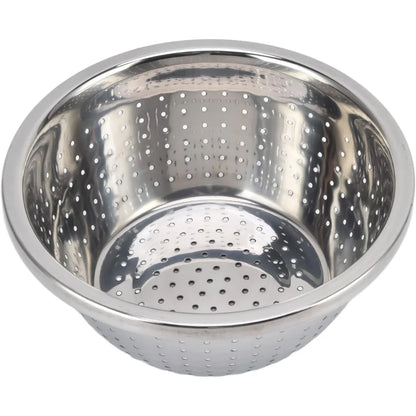Stainless Steel Colander, Vegetable Washing Basket proof Multifunction Food Strainer Bowl for Kitchen, Vegetable Slicer Grater S
