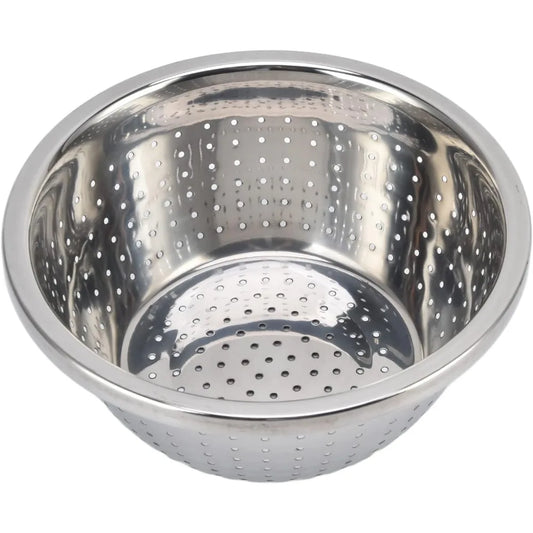 Stainless Steel Colander, Vegetable Washing Basket proof Multifunction Food Strainer Bowl for Kitchen, Vegetable Slicer Grater S