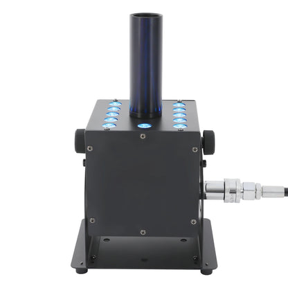 CO2 Fog Machine 110V with 12 LEDs 19.69-26.25ft Jet Effect, DMX Controlled for Parties, Stage, Halloween