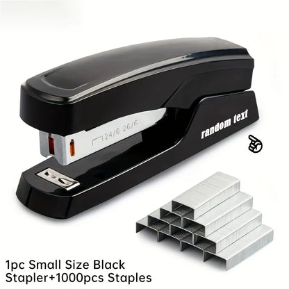 Durable Stapler With 1000 Staples Capable of Binding 25 Sheets of Paper Professional Office and Study Stationery Supplies