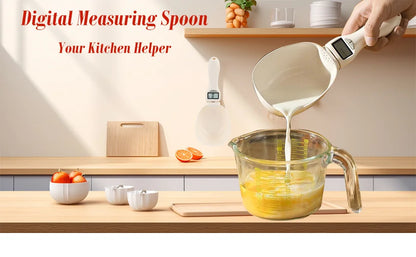 LCD Digital Measurement Adjustable Weighing Spoon Kitchen Scale Electronic Measuring Spoon Coffee Powder Scale Baking Scale Pet