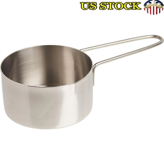 Stainless Steel Measuring Cup 3/4 Cup Durable Rust Resistant Kitchen Tool Easy Grip Handle Liquid Pouring Precision Measurement