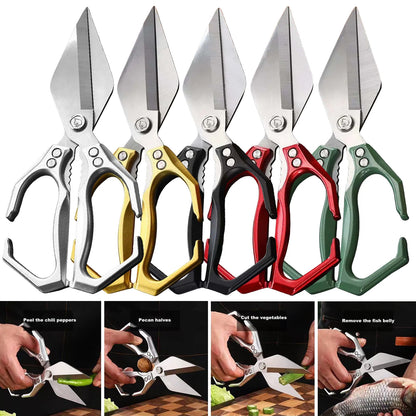 Kitchen Scissors Stainless Steel Heavy Duty Scissors Cooking Shears for Chicken/Poultry/Fish/Meat/Vegetables/Herbs/BBQ