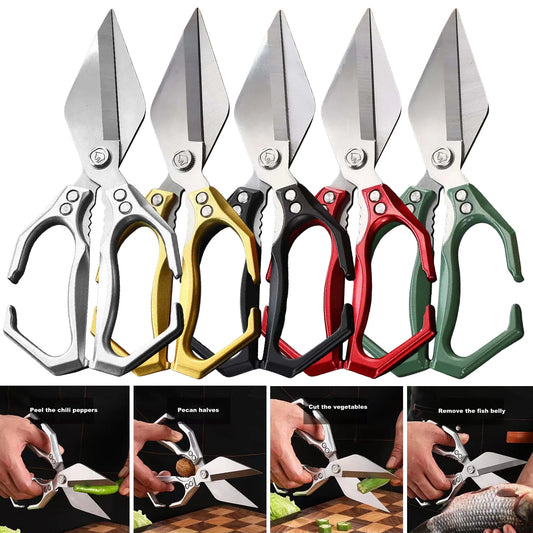 Kitchen Scissors Stainless Steel Heavy Duty Scissors Cooking Shears for Chicken/Poultry/Fish/Meat/Vegetables/Herbs/BBQ
