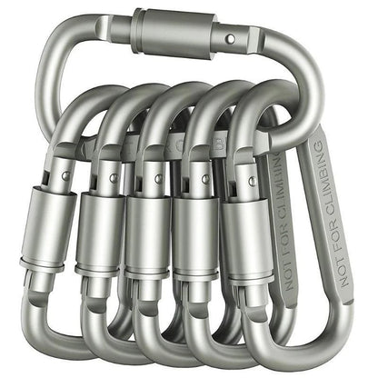 4-6PCS Carabiner Set For Key Camping EDC Outdoor Keychain Clip Alloy Aluminum Tactical Hook