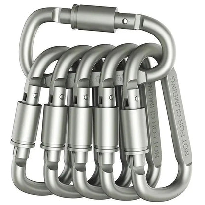 4-6PCS Carabiner Set For Key Camping EDC Outdoor Keychain Clip Alloy Aluminum Tactical Hook