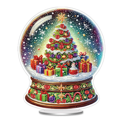 Christmas Special Shaped Desktop Diamond Art Kits Acrylic Diamond Painting Desktop Ornaments Kit for Home Office Desktop Decor