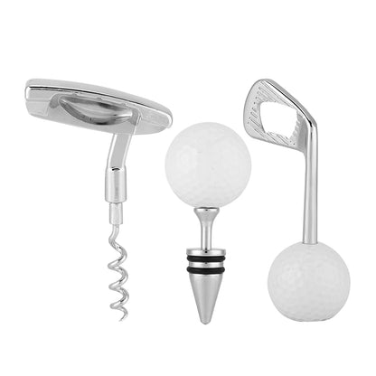 Golf Shaped Corkscrew Red Wine Beer Bottle Opener Cork Opener Club Bar Kitchen Tool Set