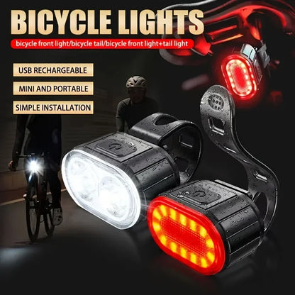 Rechargeable LED Bicycle Headlights and Taillights