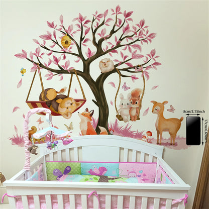 Children s Room Decor Adorable Animal Forest Wall Decals Easy to Apply and Remove Nursery Wall Art for Kids