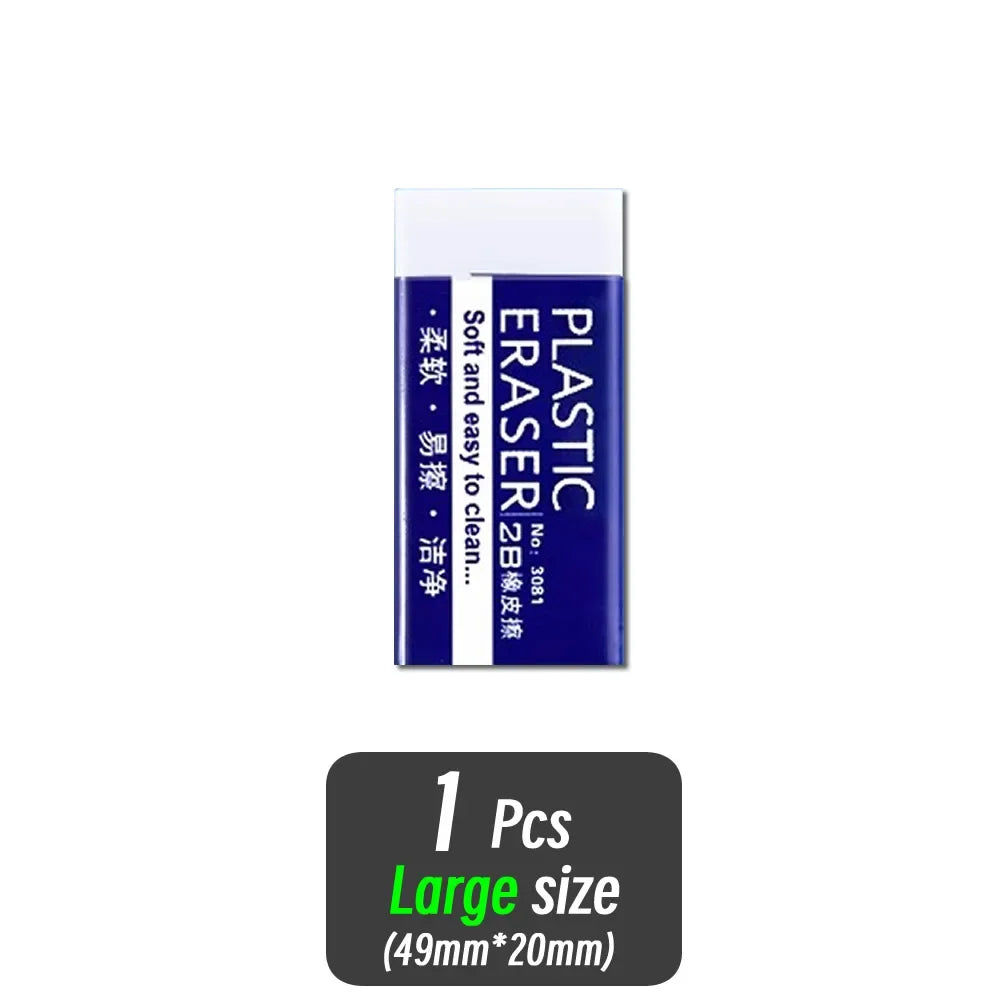 1/10/30pcs 2B Eraser Clean and Mess Free Student Exam Office Sketch Soft Eraser for Correction Supplies Pencil Rubber