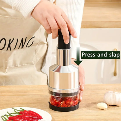 Stainless Steel Garlic Press Crusher Manual Garlic Mincer Chopping Garlic Tools Fruit Vegetable Slicer Tools Kitchen Accessories