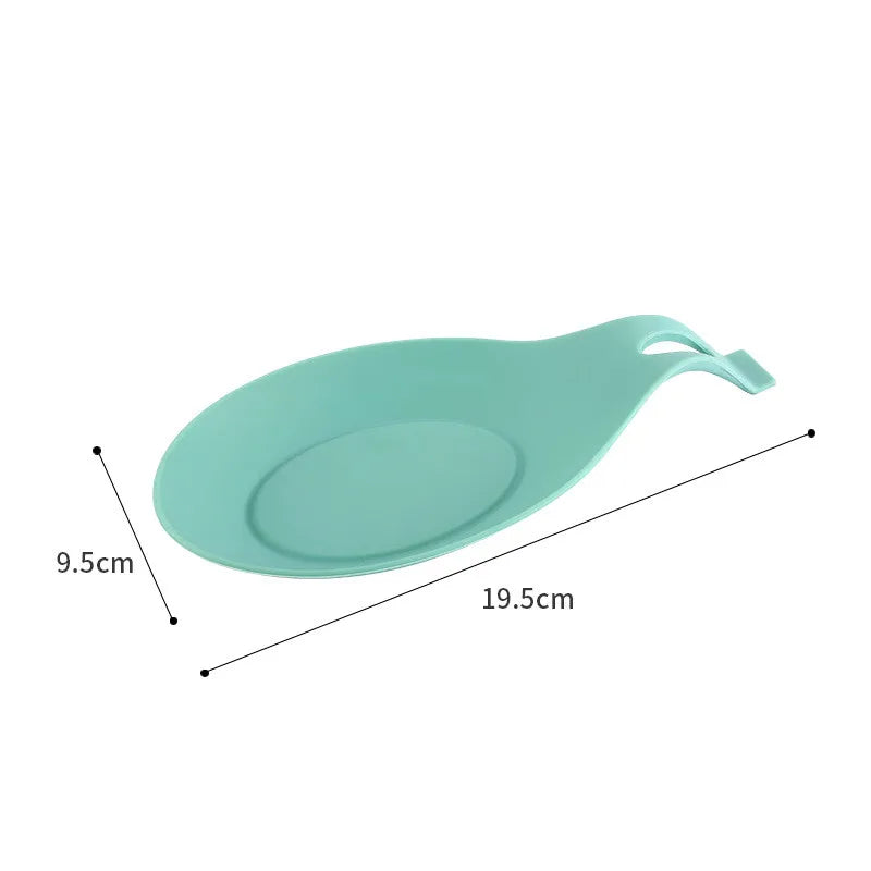 1PC Food Grade Silicone Spoon Mat Heat Resistant Placemat Tray Kitchen Tool