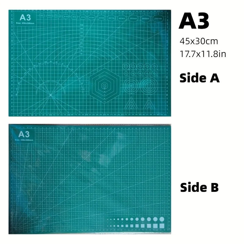 1Pc A3/A4 Grid Cutting Mat Board for Fabric Paper Quilting Sewing Crafts