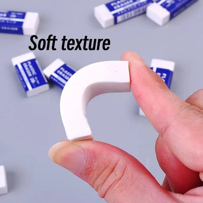 1/10/30pcs 2B Eraser Clean and Mess Free Student Exam Office Sketch Soft Eraser for Correction Supplies Pencil Rubber