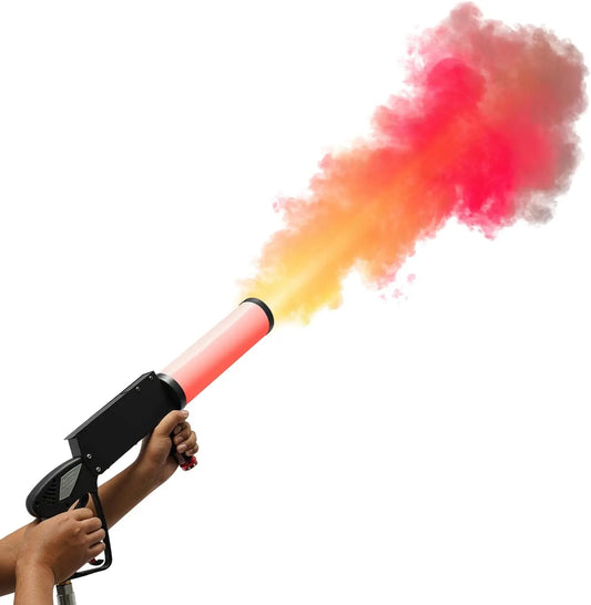 CO2 Handheld Fog Gun Smoke Machine with LED Lights Handheld CO2 Jet Machine with 3 Meter Gas Hose