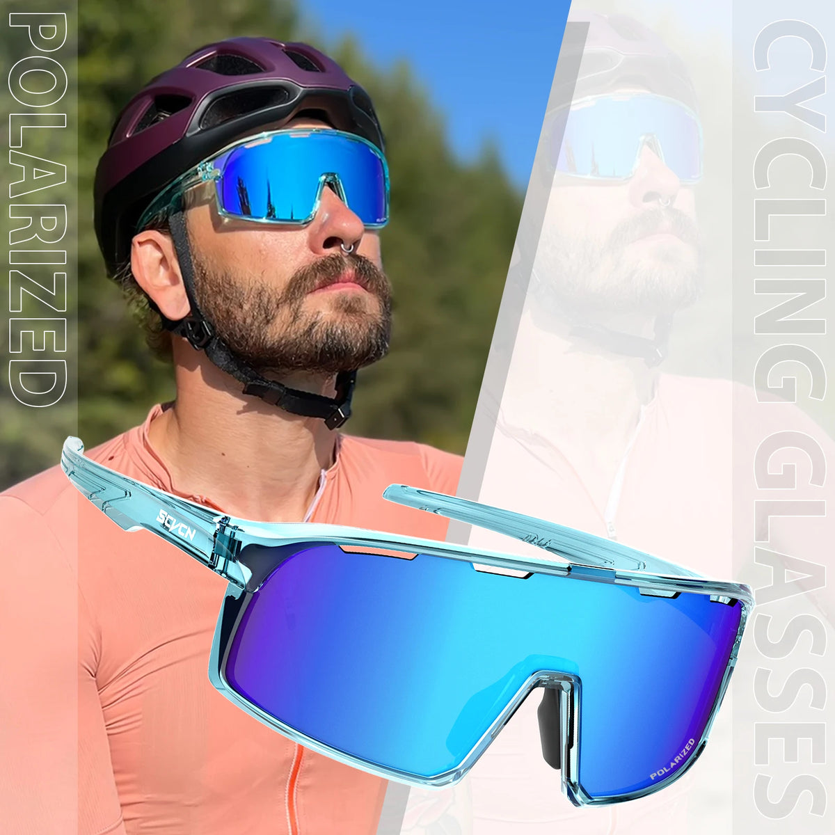 Polarized Cycling Sunglasses MTB Running Bicycle Sports