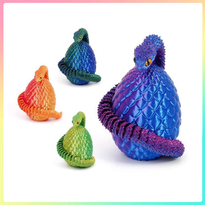 3d Printed Toys Home Decoration Desktop Decorations Anime Figures Articulating Home Decor Items 3D Printing Snake Eggs Rotating
