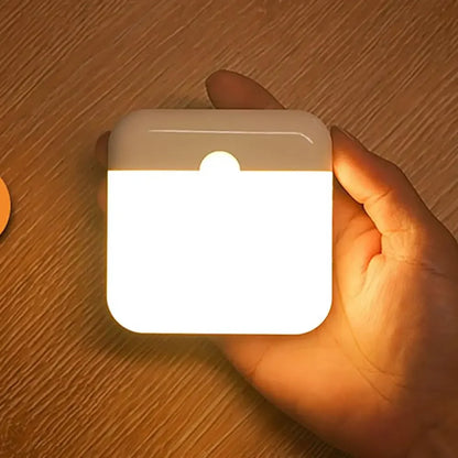 LED Induction Night Light, Wireless USB Charging Wall Light Bedroom Corridor Cabinet Bathroom Night Light