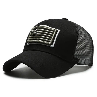 American Flag Camouflage Baseball Cap Breathable