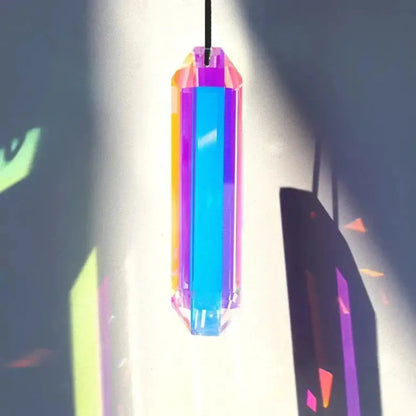 2-pcs Sun Catcher Window Prism Pendant Rainbow Hanging Ornament for Home and Garden
