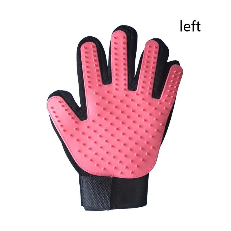 Pet Grooming Glove Dog Cat De-shedding Hair Remover Massage Brush