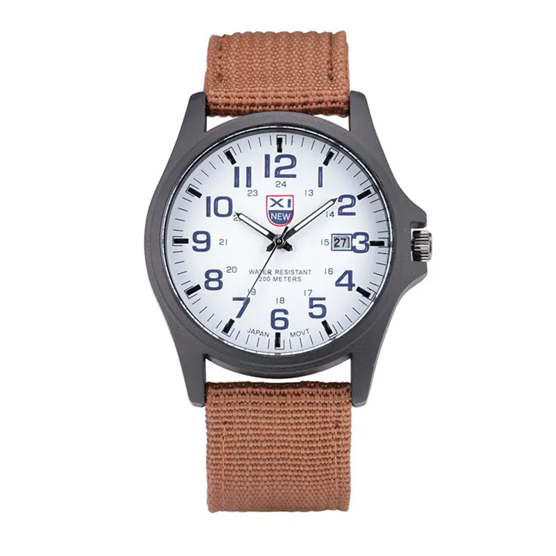 Sports Watch Quartz Nylon Band with Date