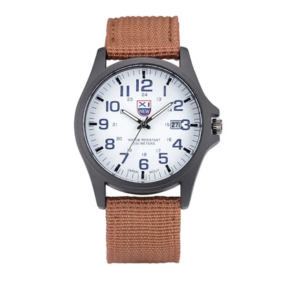 Sports Watch Quartz Nylon Band with Date