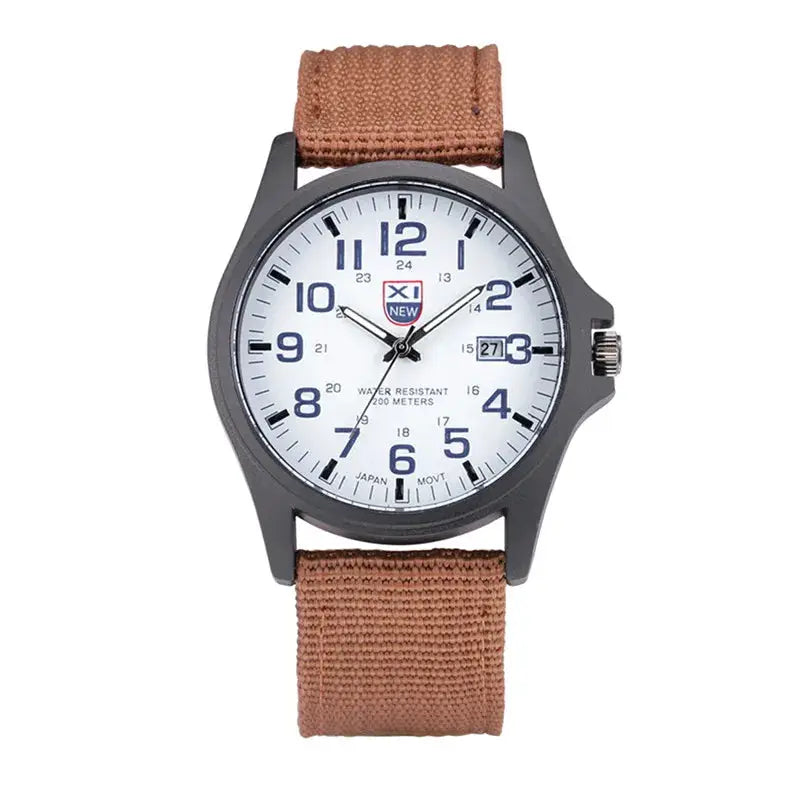 Sports Watch Quartz Nylon Band with Date