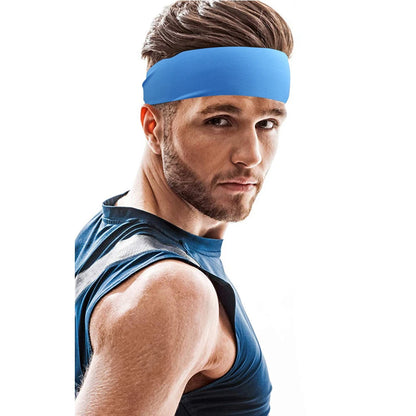 1-6Pcs Ultra-Thin Sports Sweatband Breathable Absorbent Headband Sweat Hair Head Band Soft Smooth Outdoor Sport Yoga Headband